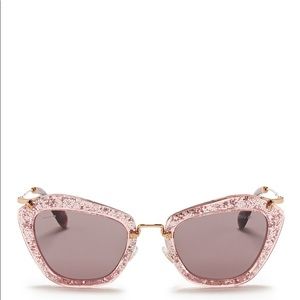 Miu miu glitter glasses